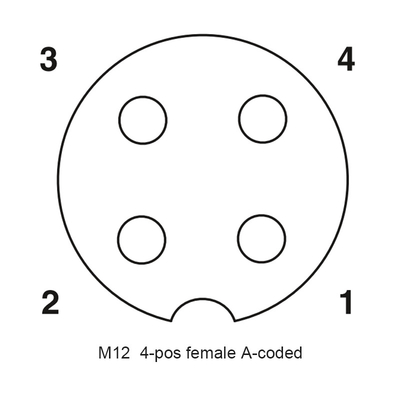 Tipo 8 connettore impermeabile 17P di Y di Pin M12 per il cavo del separatore
