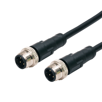 17 maschio impermeabile del connettore di Pin Sensor Cable M12 al maschio PA66