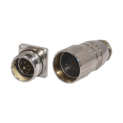 il cavo M23 di 150V 10mm ha montato il connettore femminile impermeabile del segnale di CuZn del connettore