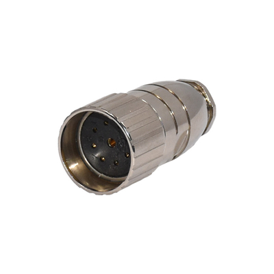 il cavo M23 di 150V 10mm ha montato il connettore femminile impermeabile del segnale di CuZn del connettore
