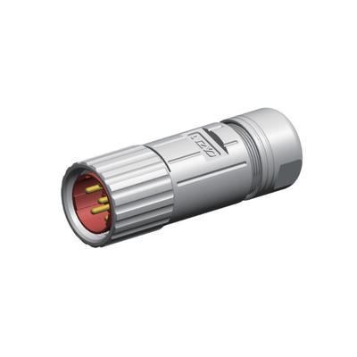 il cavo M23 di 150V 10mm ha montato il connettore femminile impermeabile del segnale di CuZn del connettore
